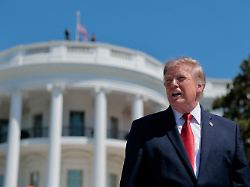 Medien, Prachtbauten, Windkraft : Trump macht die "nationale Sicherheit" zur Allzweckwaffe