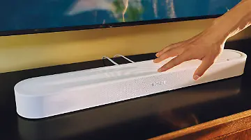 Sonos Beam Ultra with hand touching it 1200x900