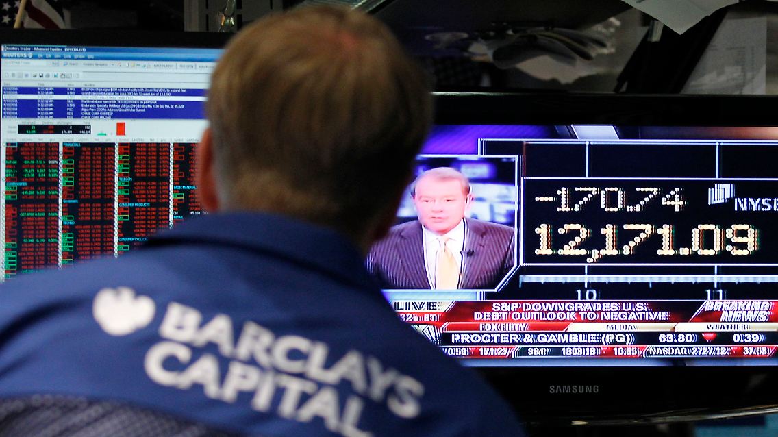 Die Wall Street in Schockstarre: Die Anleger flüchten aus Aktien.