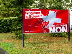 Klare Mehrheit gegen Initiative: Schweizer sprechen sich gegen strengere Neutralität aus