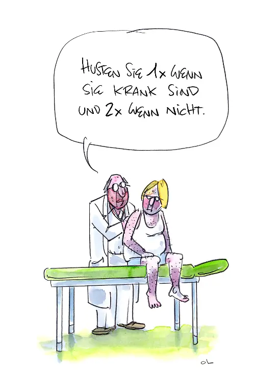 einmal husten krank