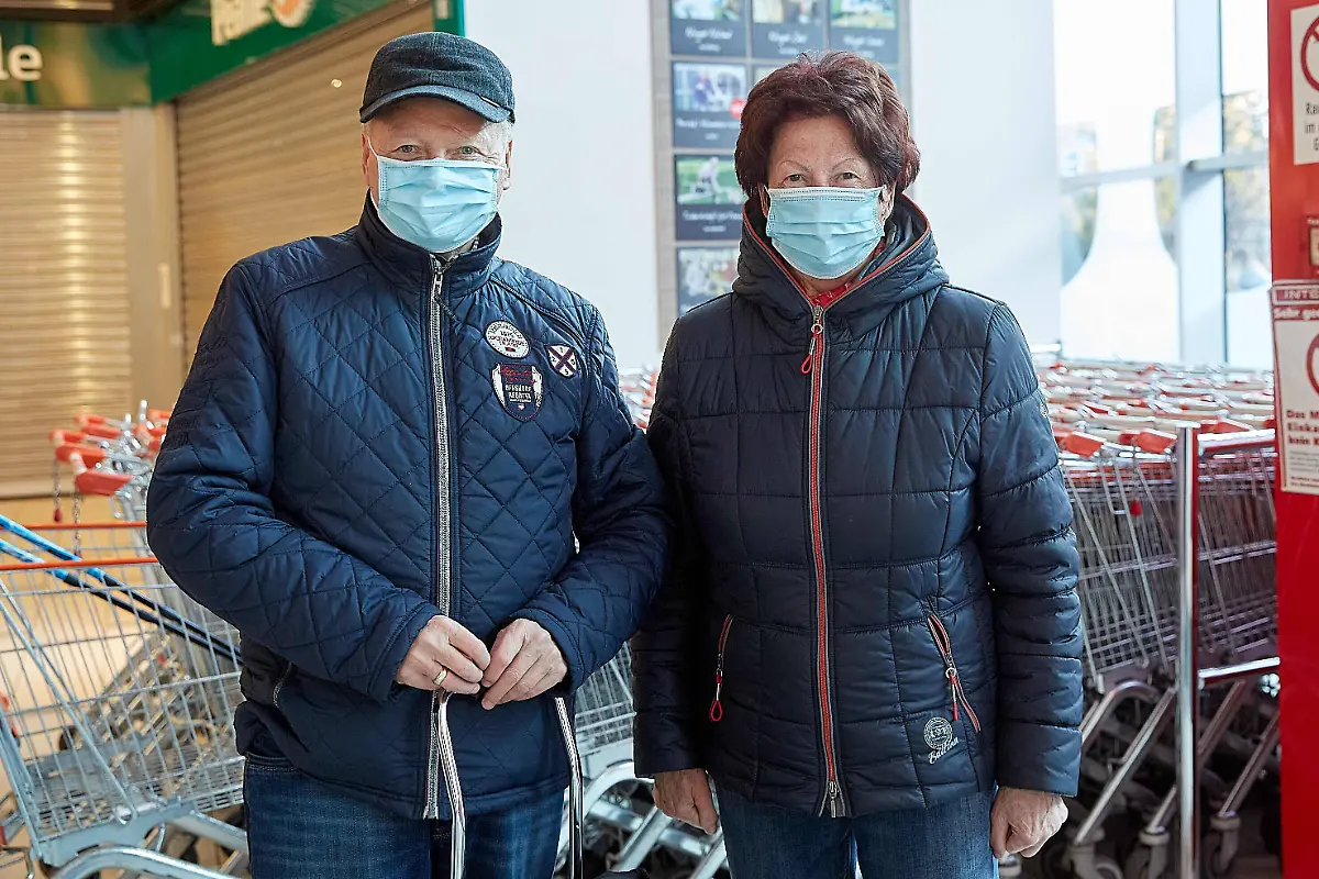 Supermarkt-OP-Masken