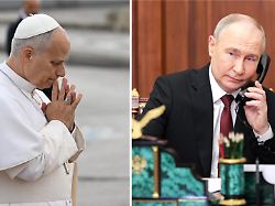 Bild: Noch aus der Klinik: Papst telefoniert mit Putin