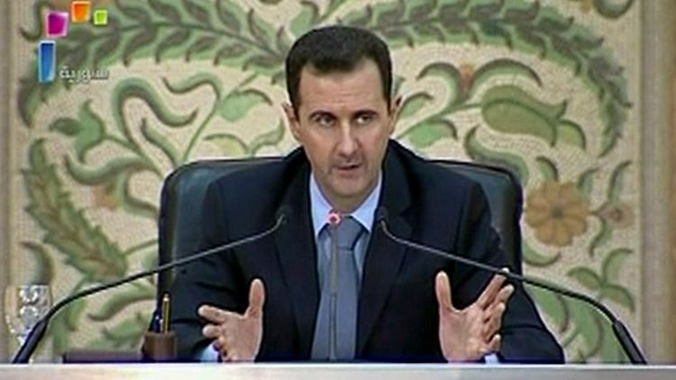 Präsident Assad machte seine Ankündigung vom Wochenende wahr.