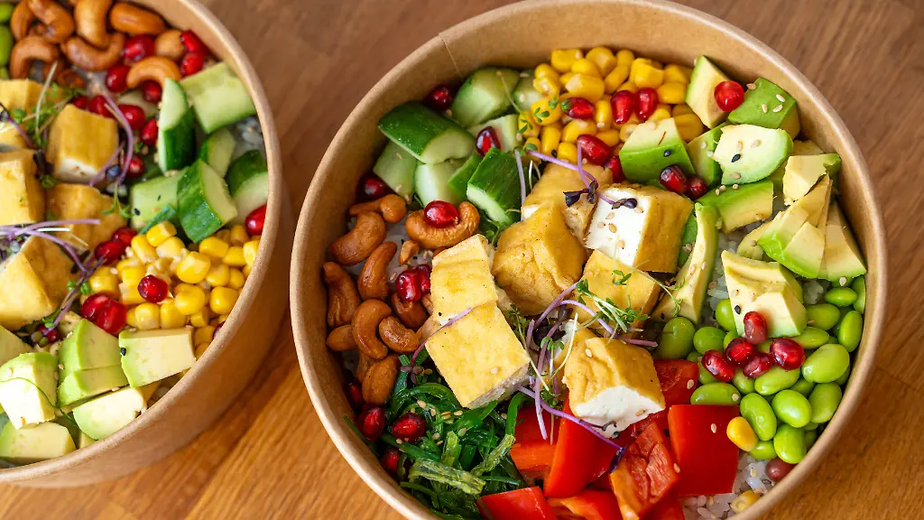 Vegan mit Proteinen