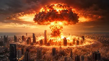 Netanjahu Illustration Atombombe Tel Aviv