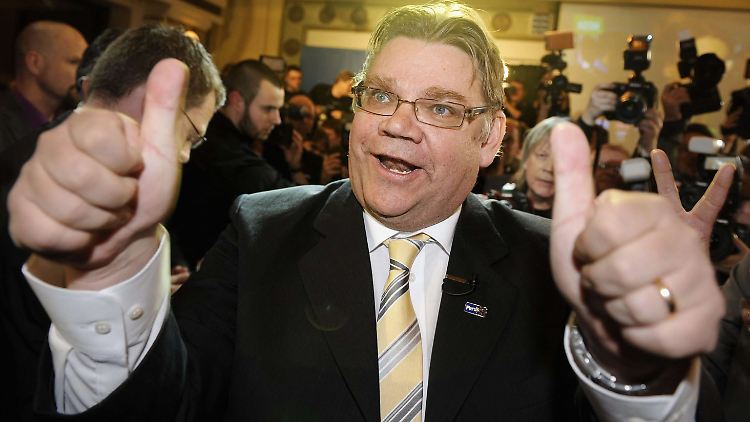Populistisch, eurofeindlich, aber nicht rassistisch? Wahrer-Finnen-Chef Timo Soini freut sich über seinen Triumph bei der Wahl am Sonntag.
