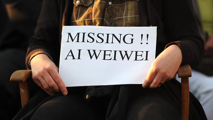 Protest vor der chinesischen Botschaft in Berlin.