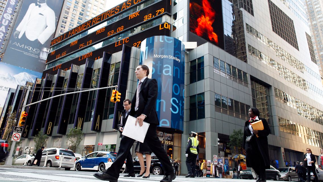 Morgan Stanley: Gewinn halbiert - aber es hätte noch schlimmer kommen können, wie es am Markt heißt.