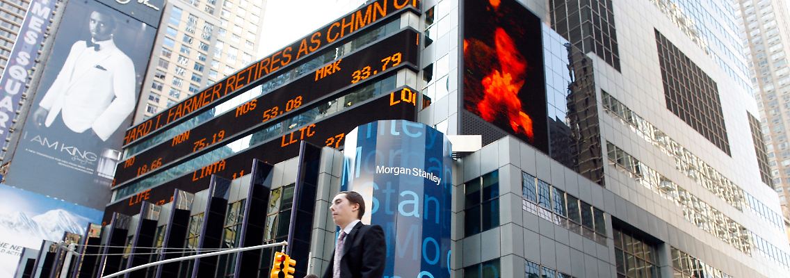Morgan Stanley: Gewinn halbiert - aber es hätte noch schlimmer kommen können, wie es am Markt heißt.
