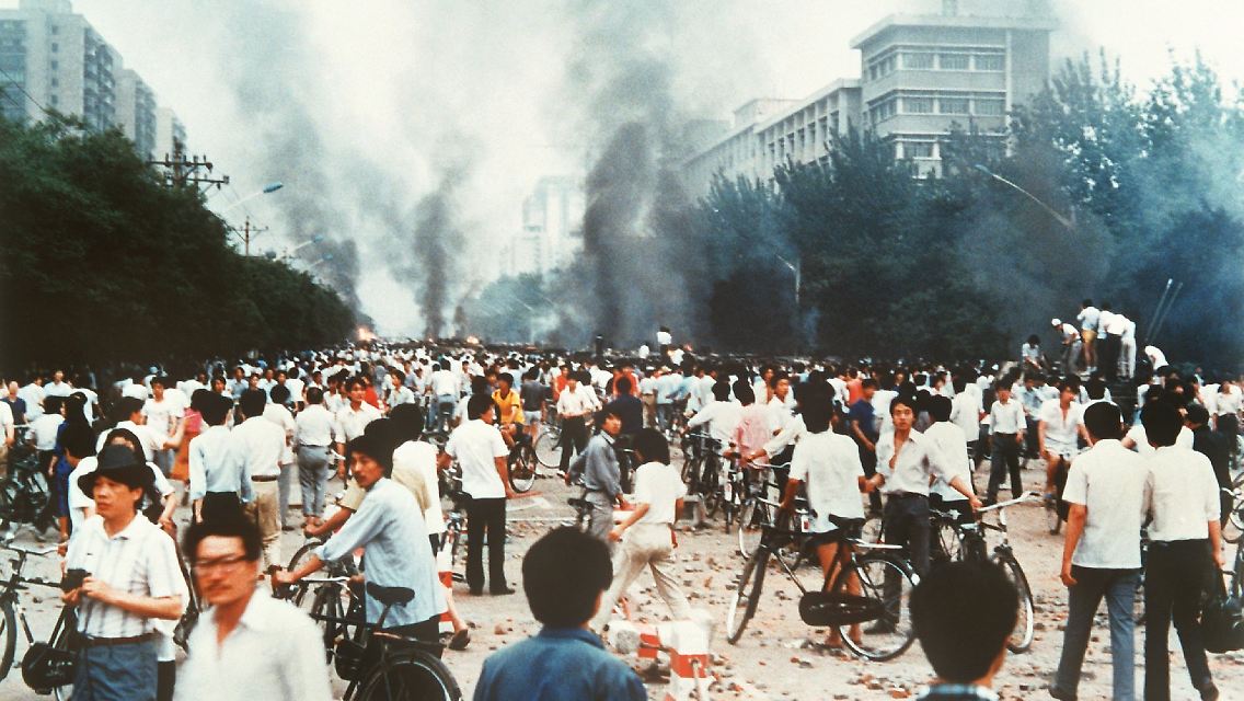 In rund 200 Städten demonstrierten 1989 Chinesen für eine offenere Politik.