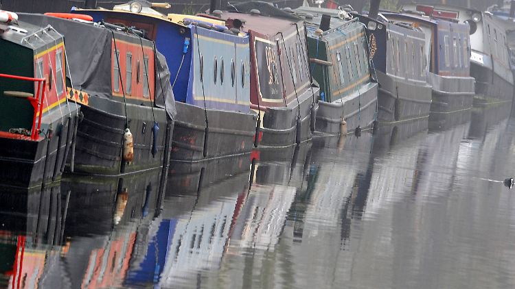Hausboote am Regent's Canal.