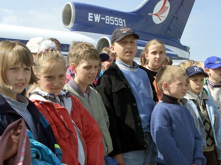 Kinder aus der Region Gomel bei Tschernobyl verbringen die Ferien in Deutschland.