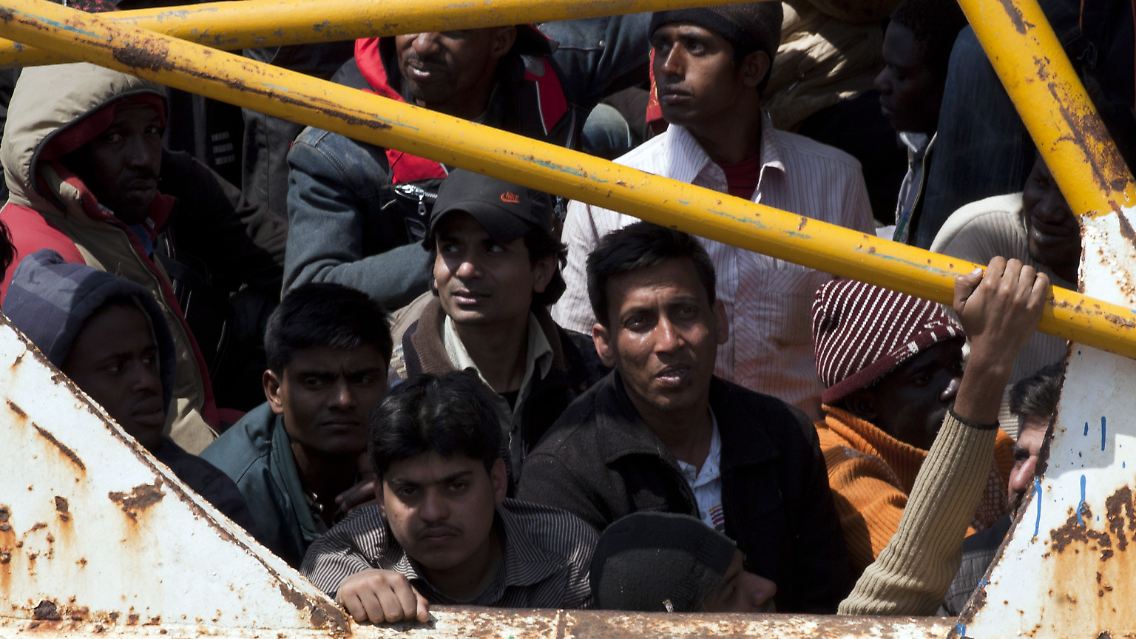 Ein Boot mit 700 Flüchtlingen aus Libyen kam vergangene Woche auf Lampedusa an.