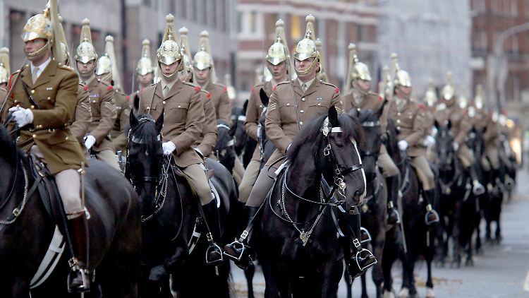 Hoch zu Ross: Soldaten der "Household Cavalry Life Guards".