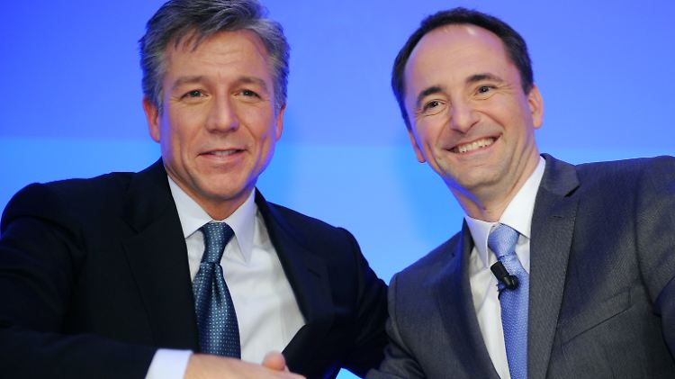 Bill McDermott (l.) und Jim Hagemann Snabe (r): Das harmonisch wirkende Duo trennt sich nun. 