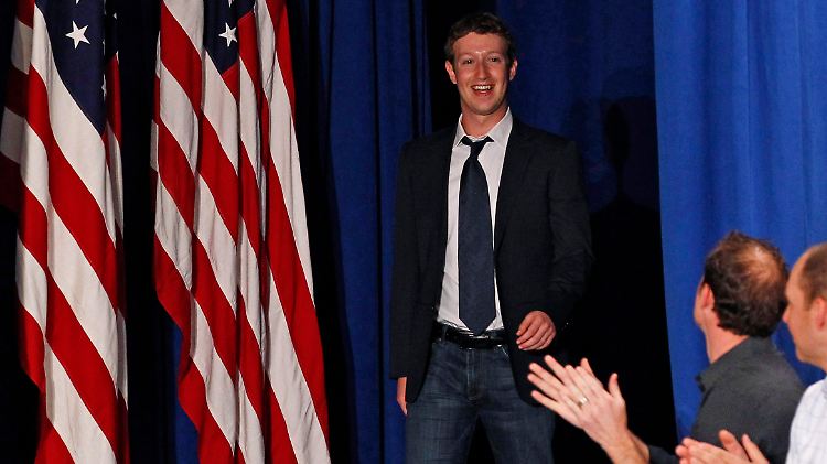 Präsidialer Auftritt: Mark Zuckerberg.