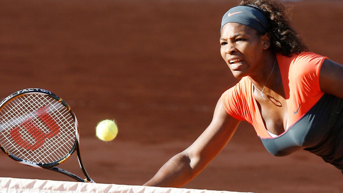 Am Netz eine Granate: Serena Williams.