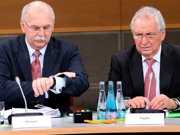 Kleiner und Töpfer ziehen eine positive Bilanz nach dem Treffen in Berlin.