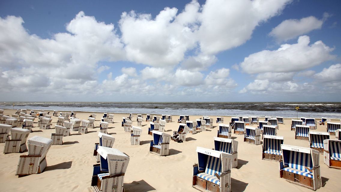 Am Strand von Westerland.