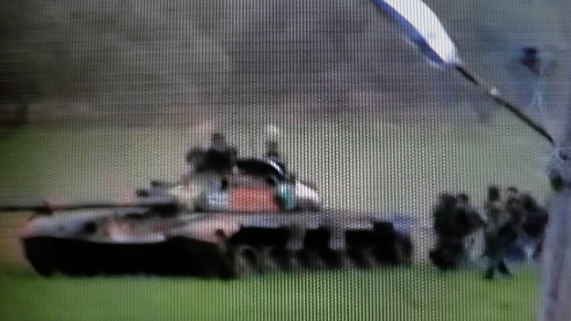 Panzer der Armee in der Nähe der Stadt Daraa.