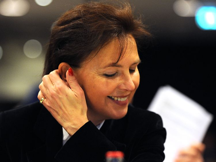 Rita Mohr-Lüllmann nach ihrer Rede auf dem kleinen Parteitag der Bremer CDU im März.