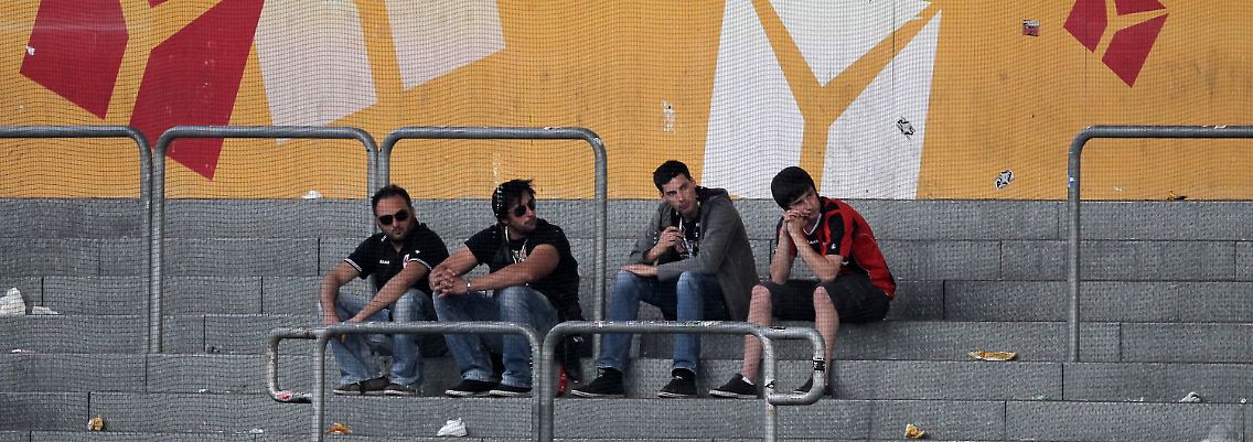 Fans von Eintracht Trostlos: Die Reise von Frankfurt nach Mainz hat sich nicht gelohnt.