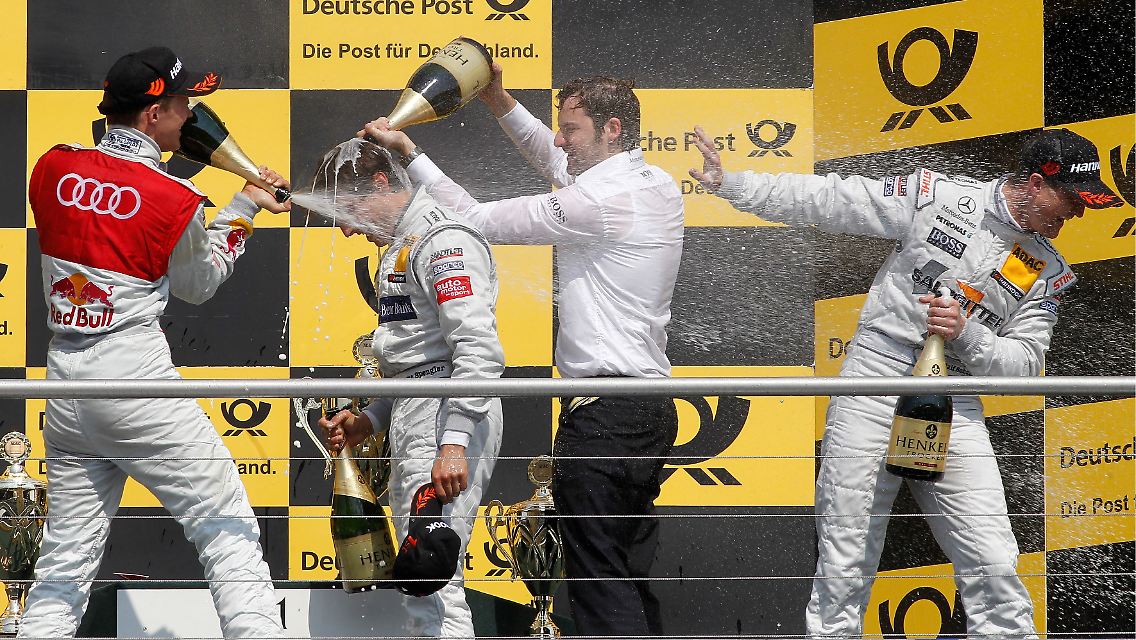 Spengler vor Ekström und Schumacher: Die besten Drei des Qualifyings waren auch die besten Drei im Rennen.