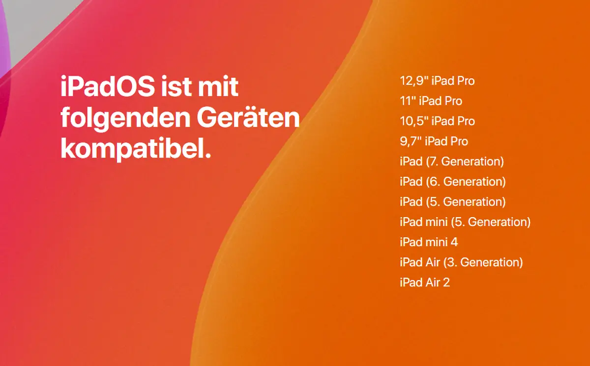 iPadOS-Kompatible-iPads