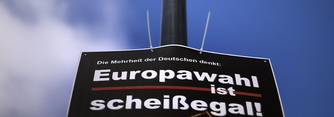 Die CDU setzte auch auf Provokation: Auf einem Europawahlkampfplakat ist zu lesen: "Die Mehrheit der Deutschen denkt: Europawahl ist scheißegal!" - dies wurde jedoch durch die Aufschrift "Falsch!" ergänzt.