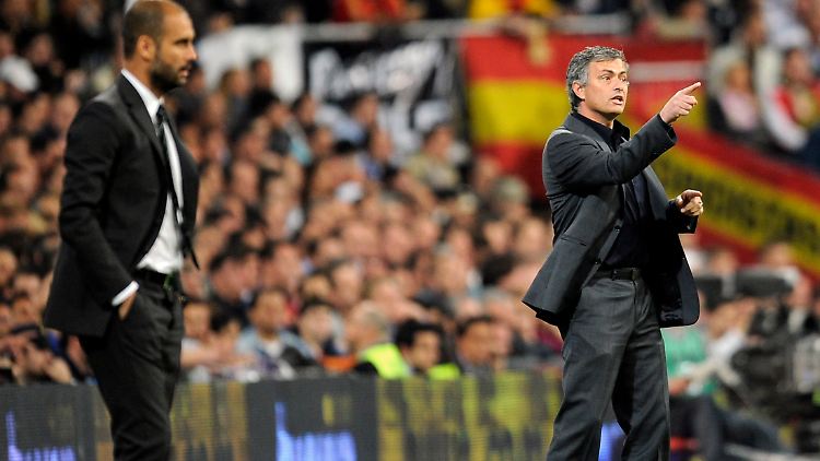 Zwischen Guardiola (l.) und Mourinho herrscht vor dem Rückspiel dicke Luft.