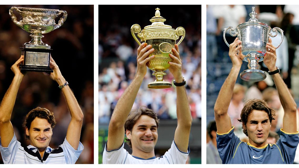 Bei den Australian Open, in Wimbledon und bei den US Open hat er insgesamt schon 13 Grand-Slam-Titel errungen.