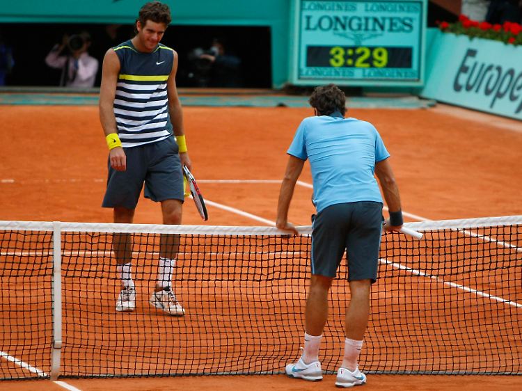 Auch der Argentinier Juan Martin del Potro konnte Federer im Halbfinale nicht stoppen.