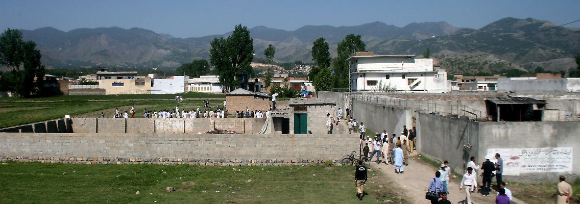 Auf diesem Anwesen im pakistanischen Abbottabad wurde Bin Laden von US-Soldaten getötet. Von hier aus sollen die Gespräche geführt worden sein.