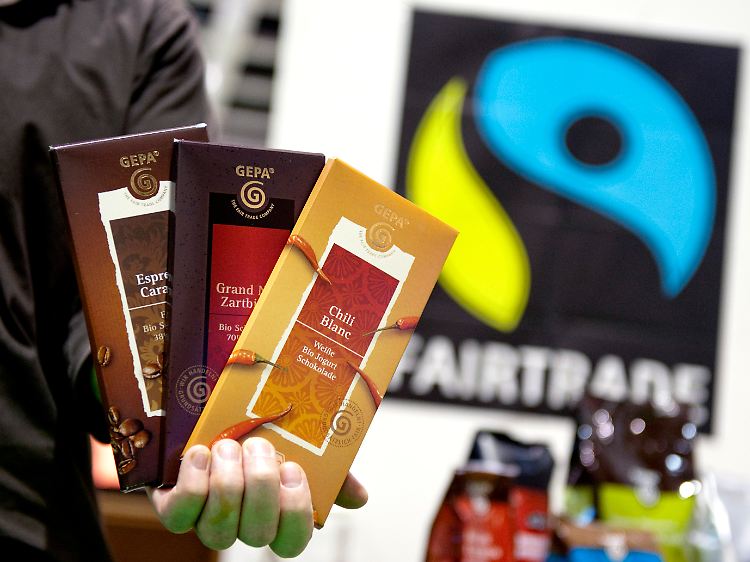 Bio-Schokoprodukte aus der Fairtrade-Produktserie.