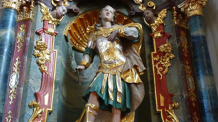 Einer der Eisheiligen, sowohl im Norden als auch im Süden Deutschlands: St. Pankratius, hier in der gleichnamigen Kirche in Schwetzingen.