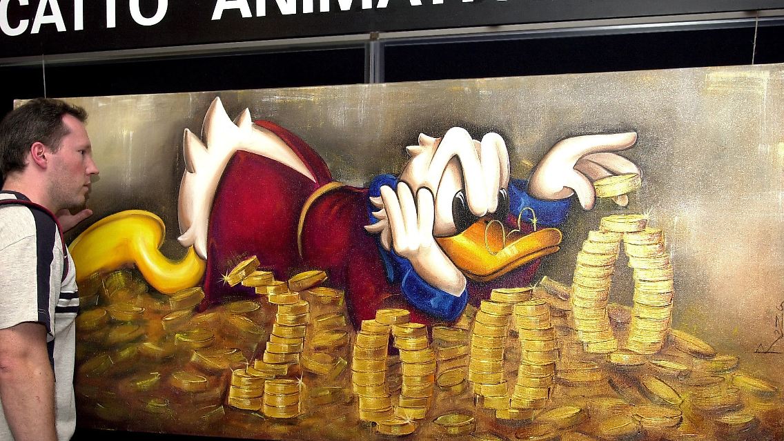 Dagobert Duck gehört nicht zu den reichsten Deutschen. Auch wenn er in der Krise wohl kaum Federn gelassen hat.