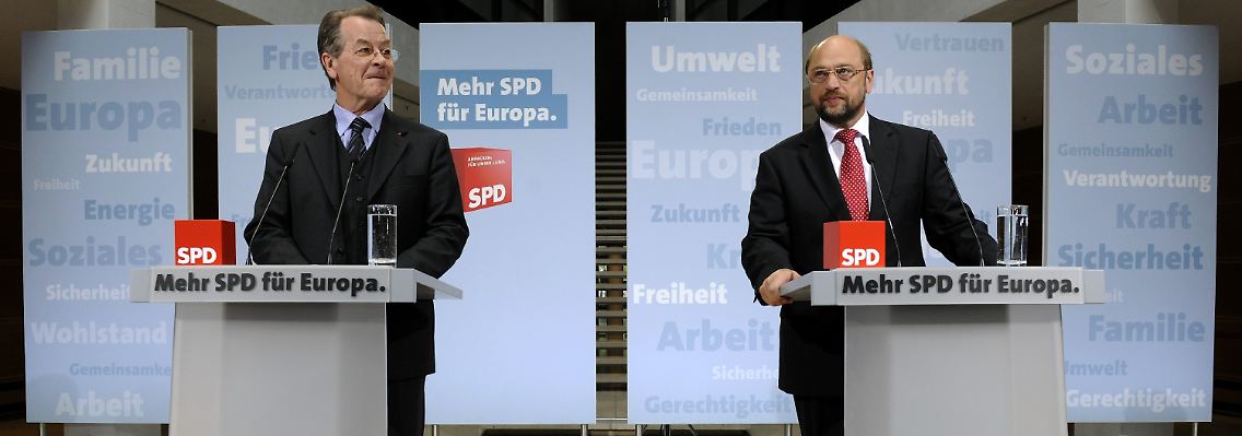 Wahlverlierer: SPD-Chef Franz Müntefering und Spitzenkandidat Martin Schulz.