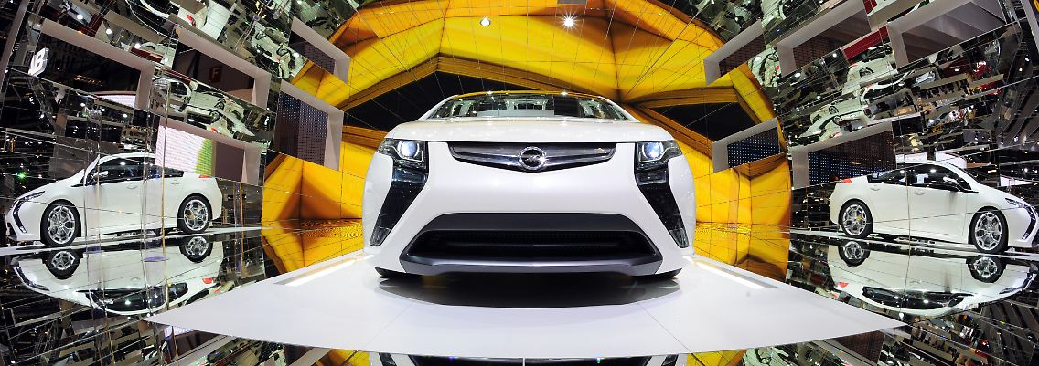 Opels elektrische Hoffnung: Ein Prototyp des neuen "Ampera".