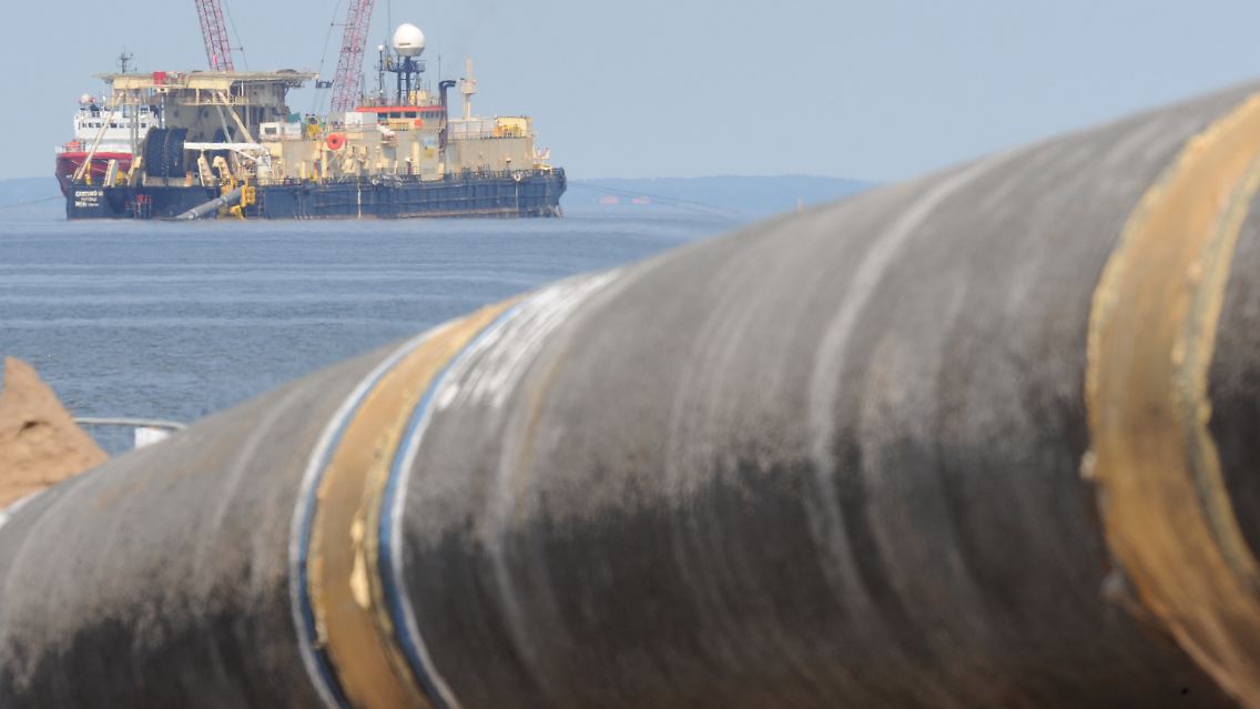Mit der Ostsee-Pipeline geht es zügig voran.