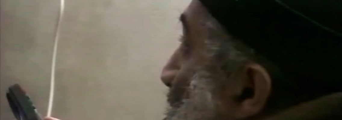 Bin Laden in einem Video.