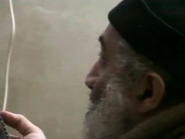 Bin Laden in einem Video.