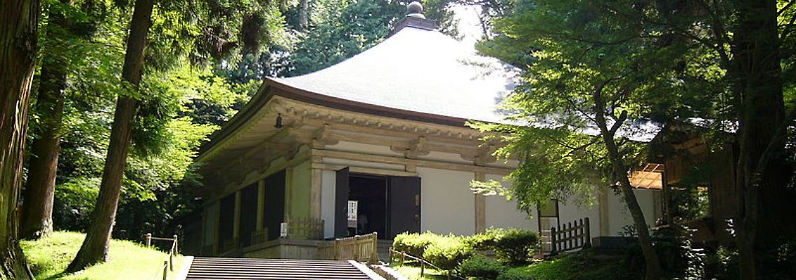 Goldene Halle des Chuson-ji, einer der bekanntesten buddhistischen Tempel in Hiraizumi.