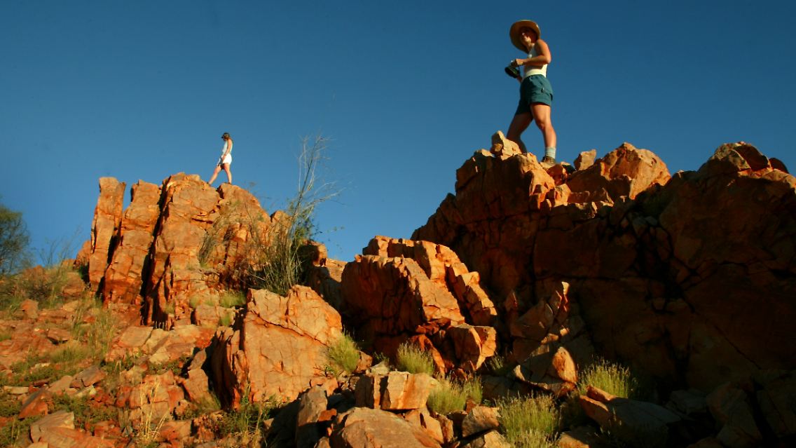 Sonnenuntergang in den West MacDonnell Ranges.