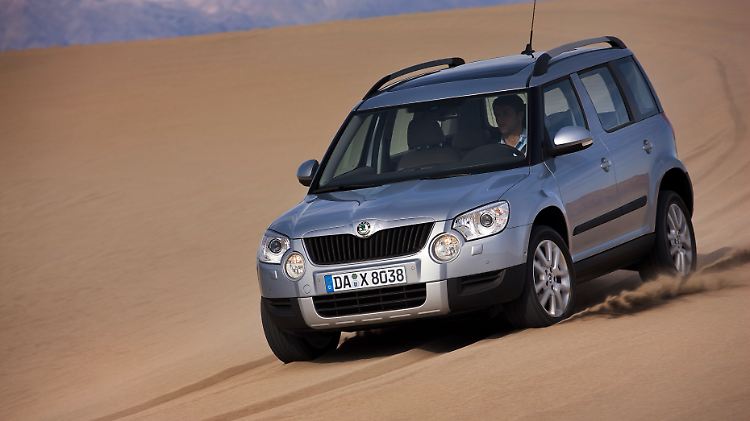 Ein Yeti im Sand. Ab Ende August ist der Neue von Skoda.