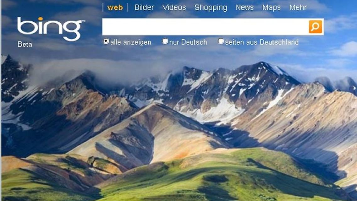Microsoft bietet in Europa bisher nur eine abgespeckte Bing-Version an.