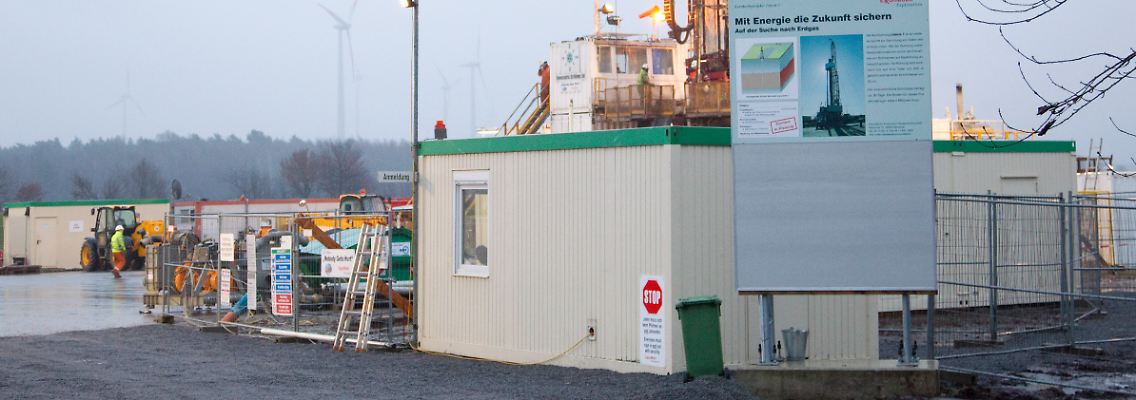 Eine Erdgasförderanlage in Lünne.