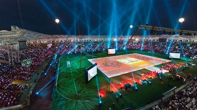 30.000 Zuschauer finden im neuen Stadion von Terek Grosny Platz.