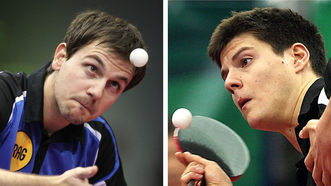 Große Könner mit dem kleinen Ball: Timo Boll und sein Kumpel Dimitrij Ovtcharov treffen im WM-Achtelfinale aufeinander.