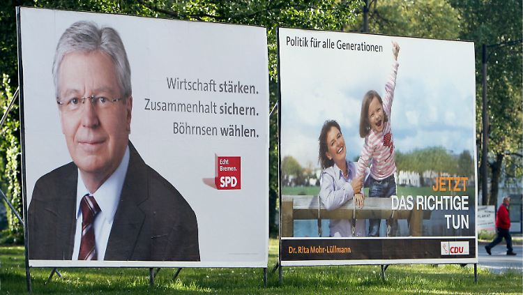 Wahlkampf in Bremen. Die SPD stellt seit Ewigkeiten den Landesvater.